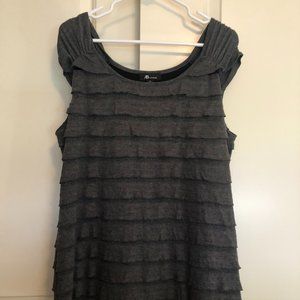 AB Studio XL Gray Layered top